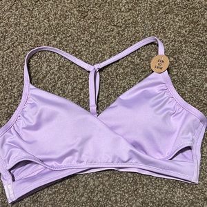 Pink Crossover Top Gym to Swim
